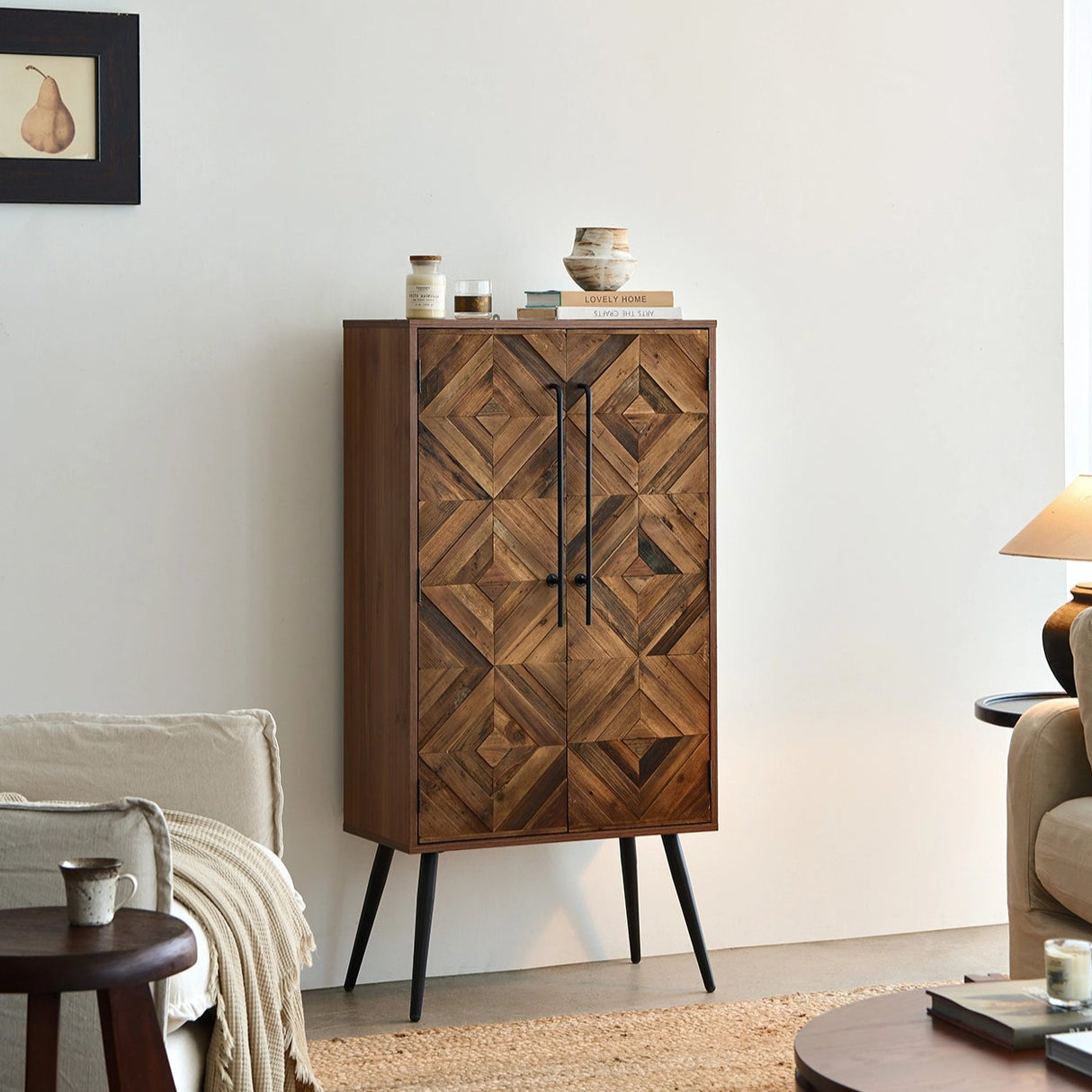 Acadia 50" Tall Accent Storage Cabinet