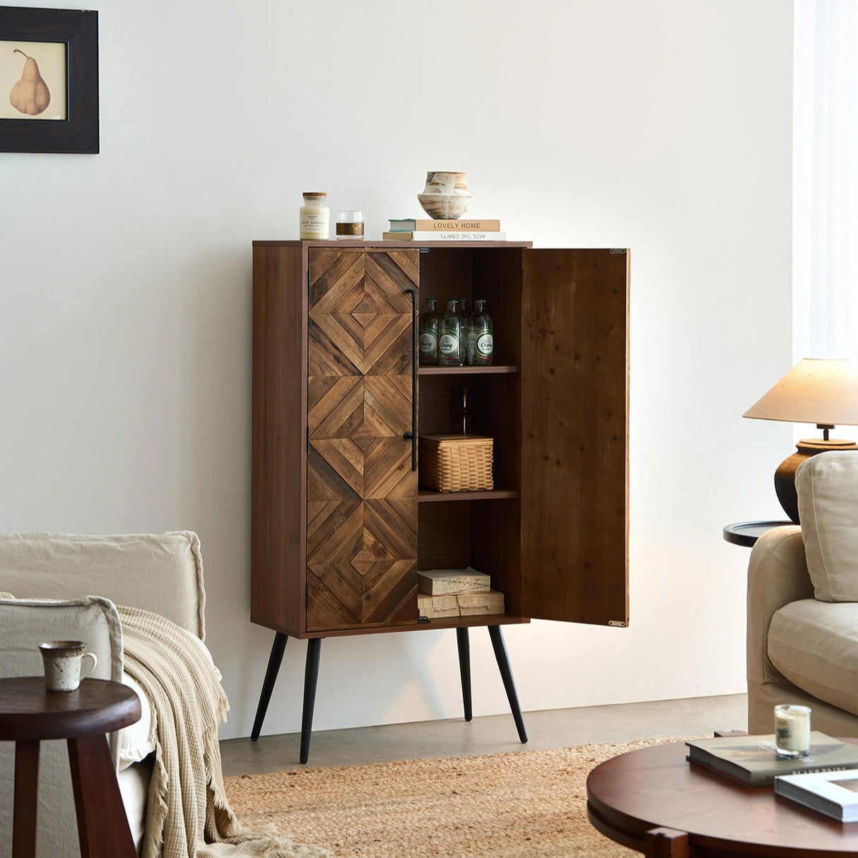Acadia 50" Tall Accent Storage Cabinet