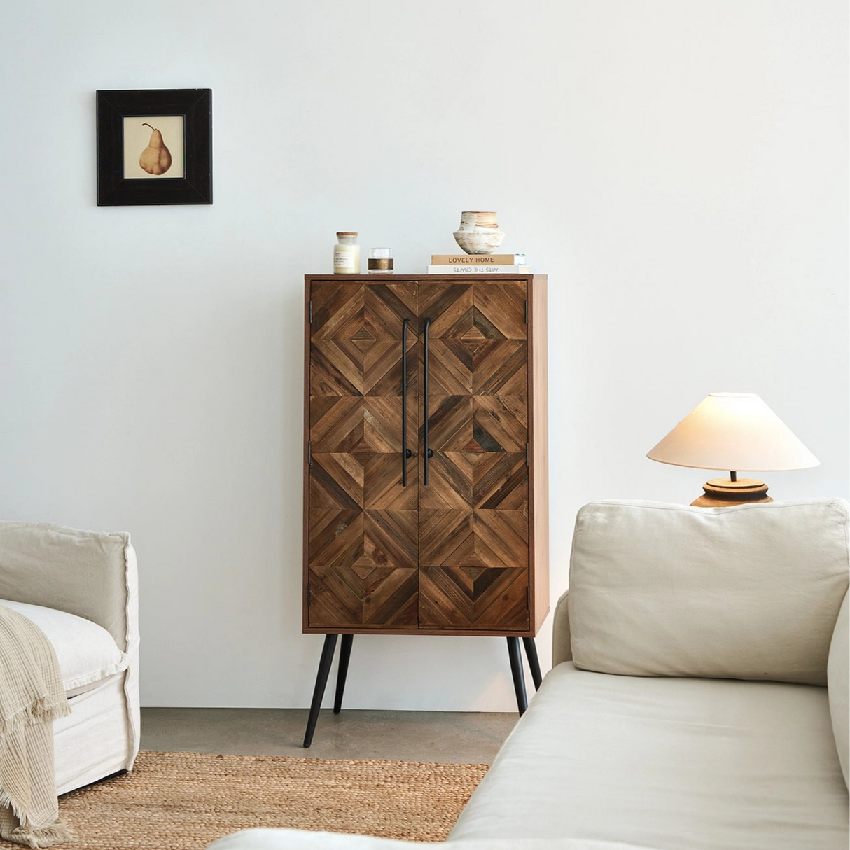 Acadia 50" Tall Accent Storage Cabinet