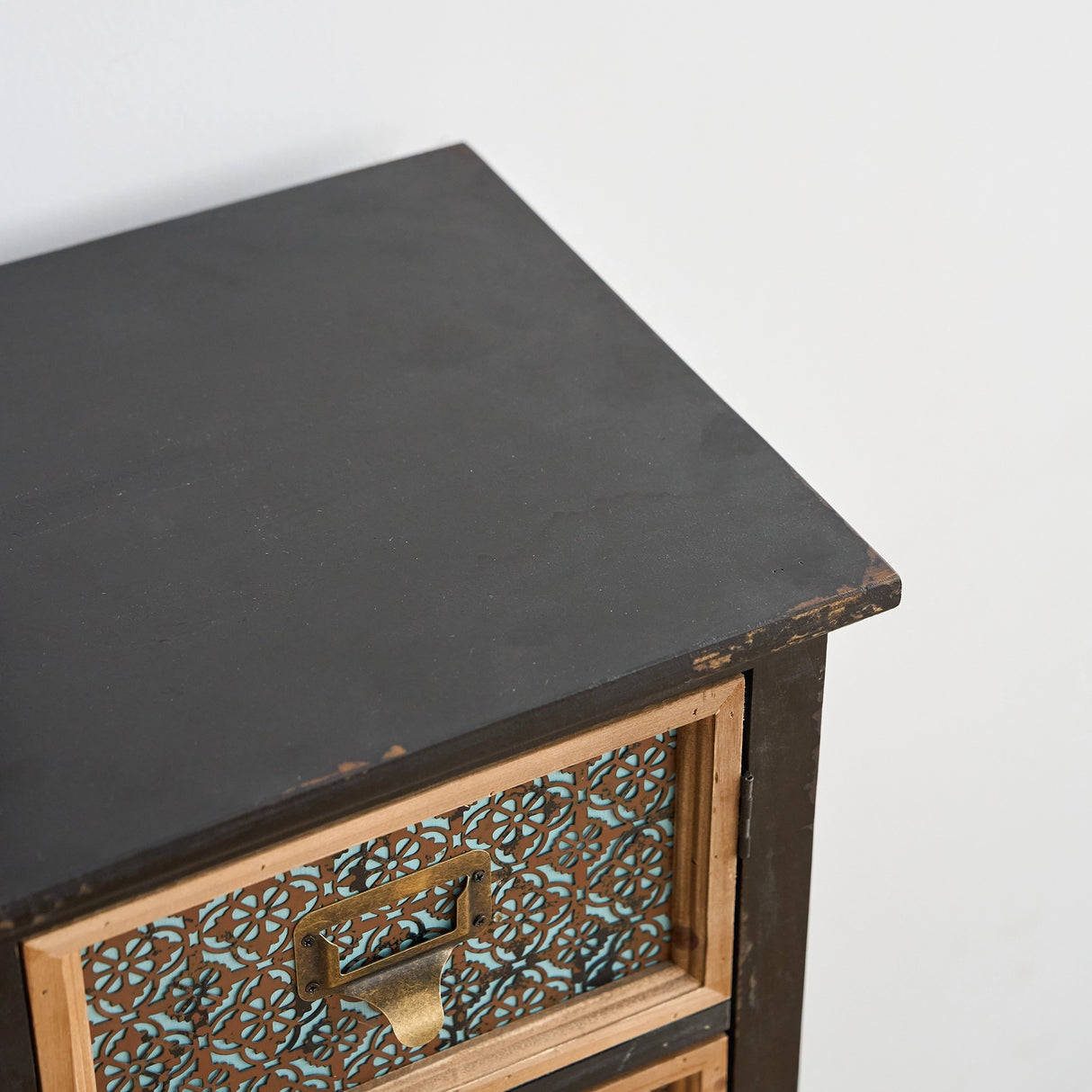 Mirelith 35"x33" Faux-Drawers Cabinet