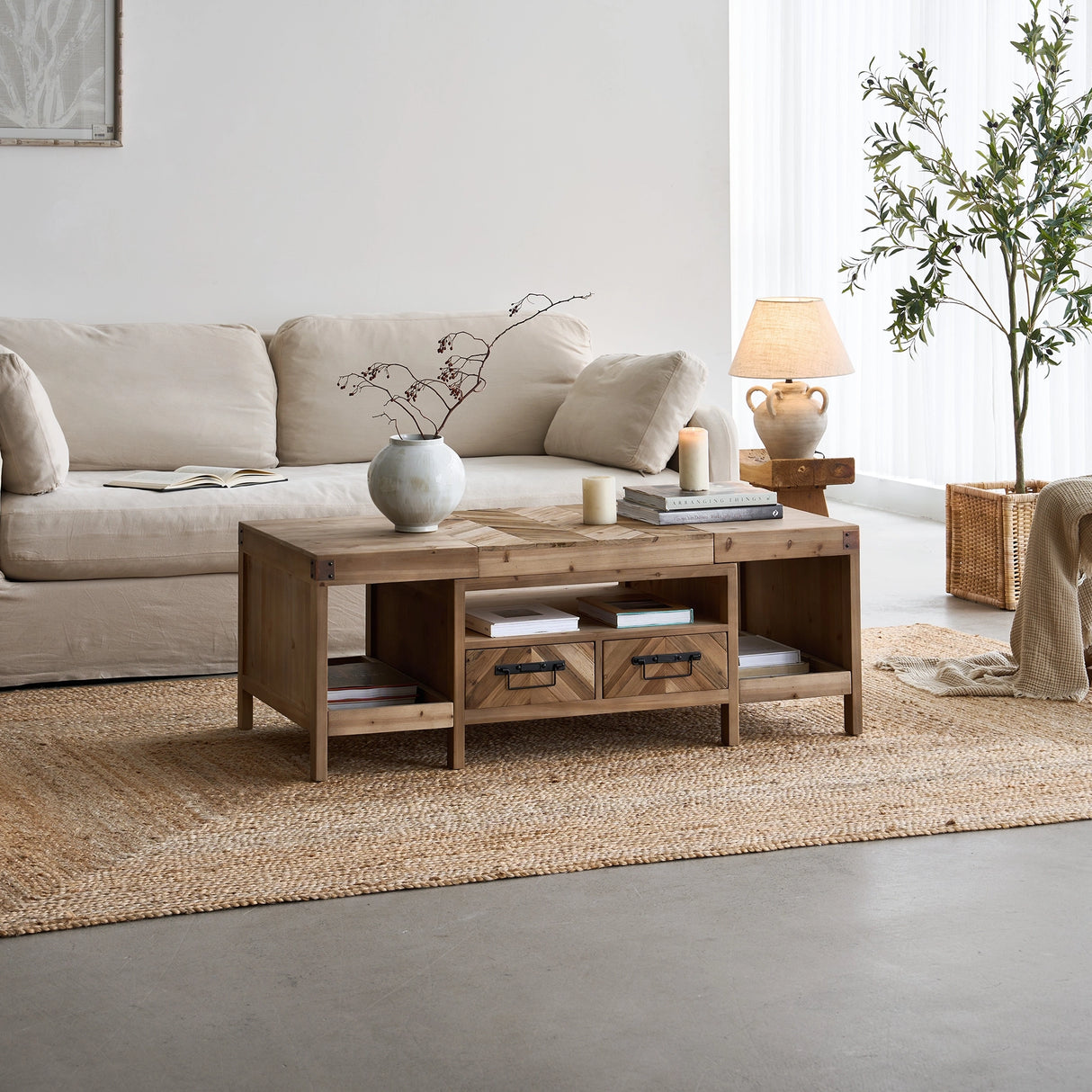 Acadia Fully-Assembled Coffee Table