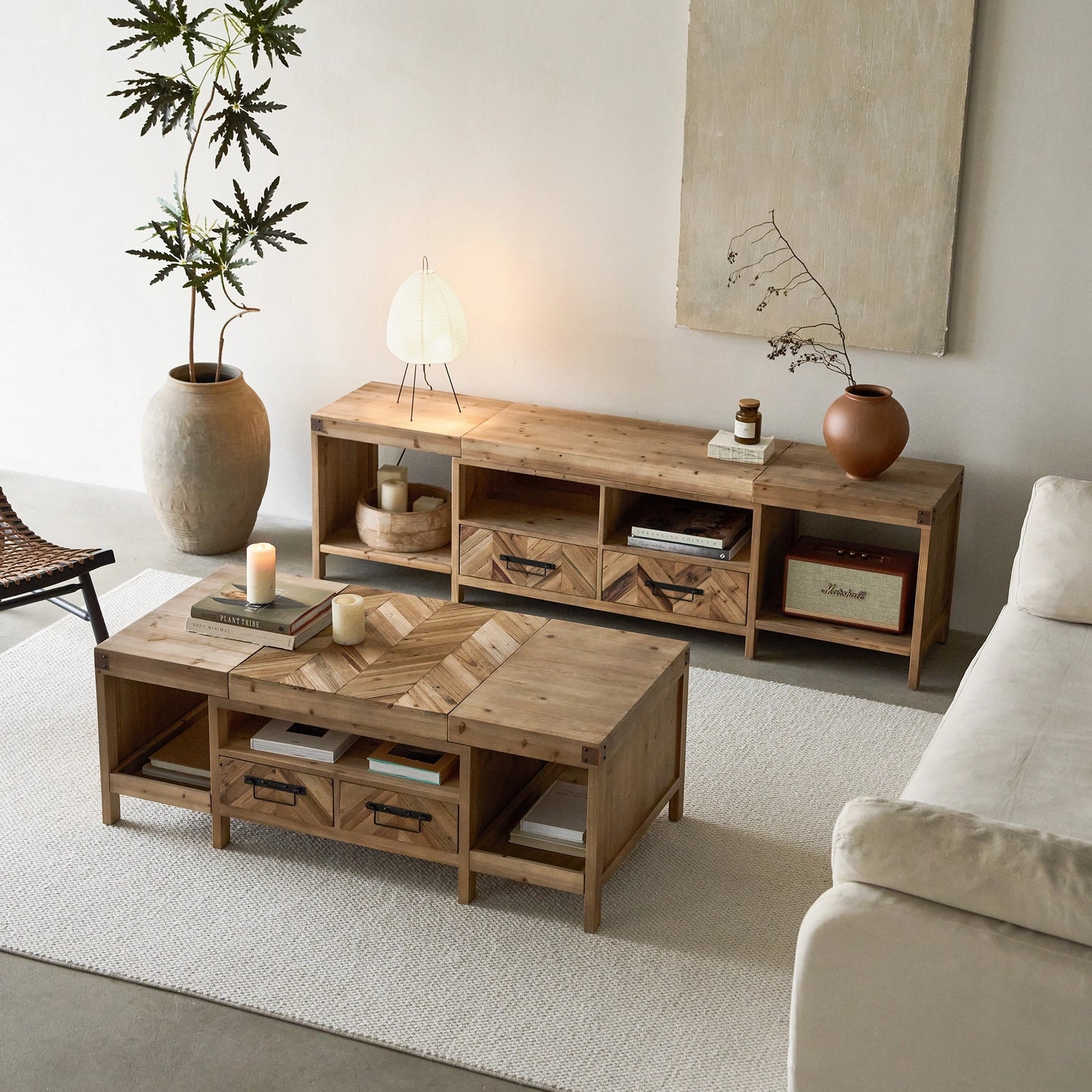 Acadia Fully-Assembled TV Stand for Up to 80" TV
