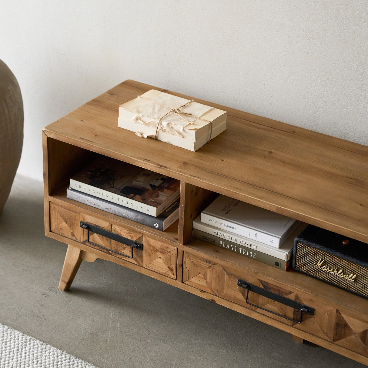 Reclaimed Wood TV Stand for TV Up to 60"