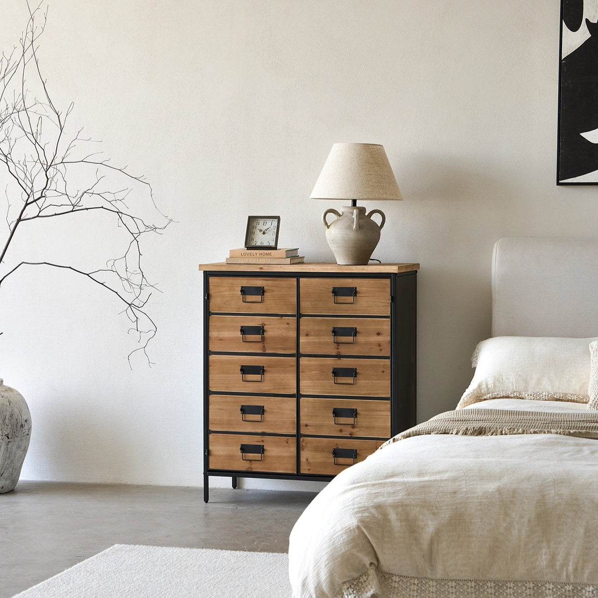 Rhylen Faux-Drawer Cabinet