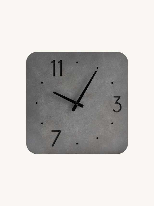 Cement-Accent Wall Clock