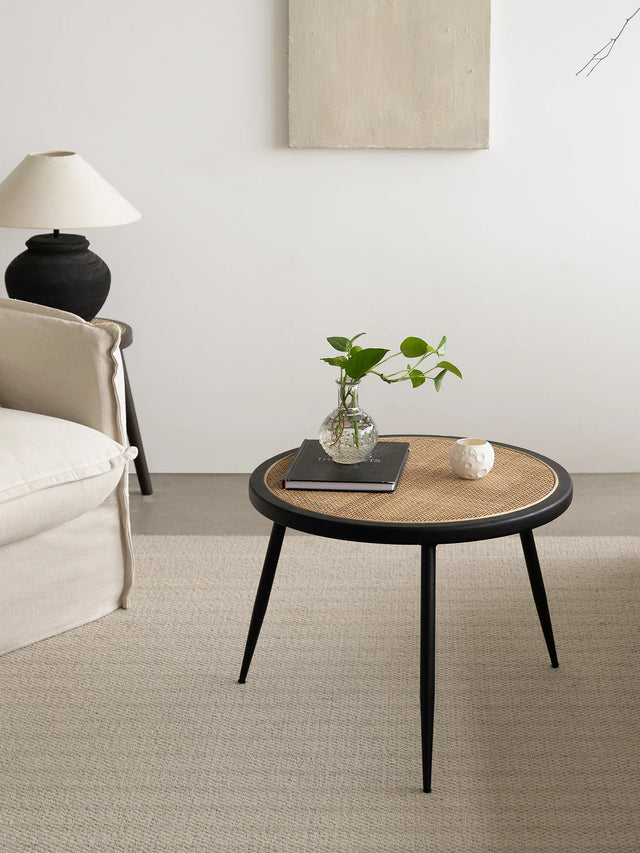 Round Rattan Coffee Table