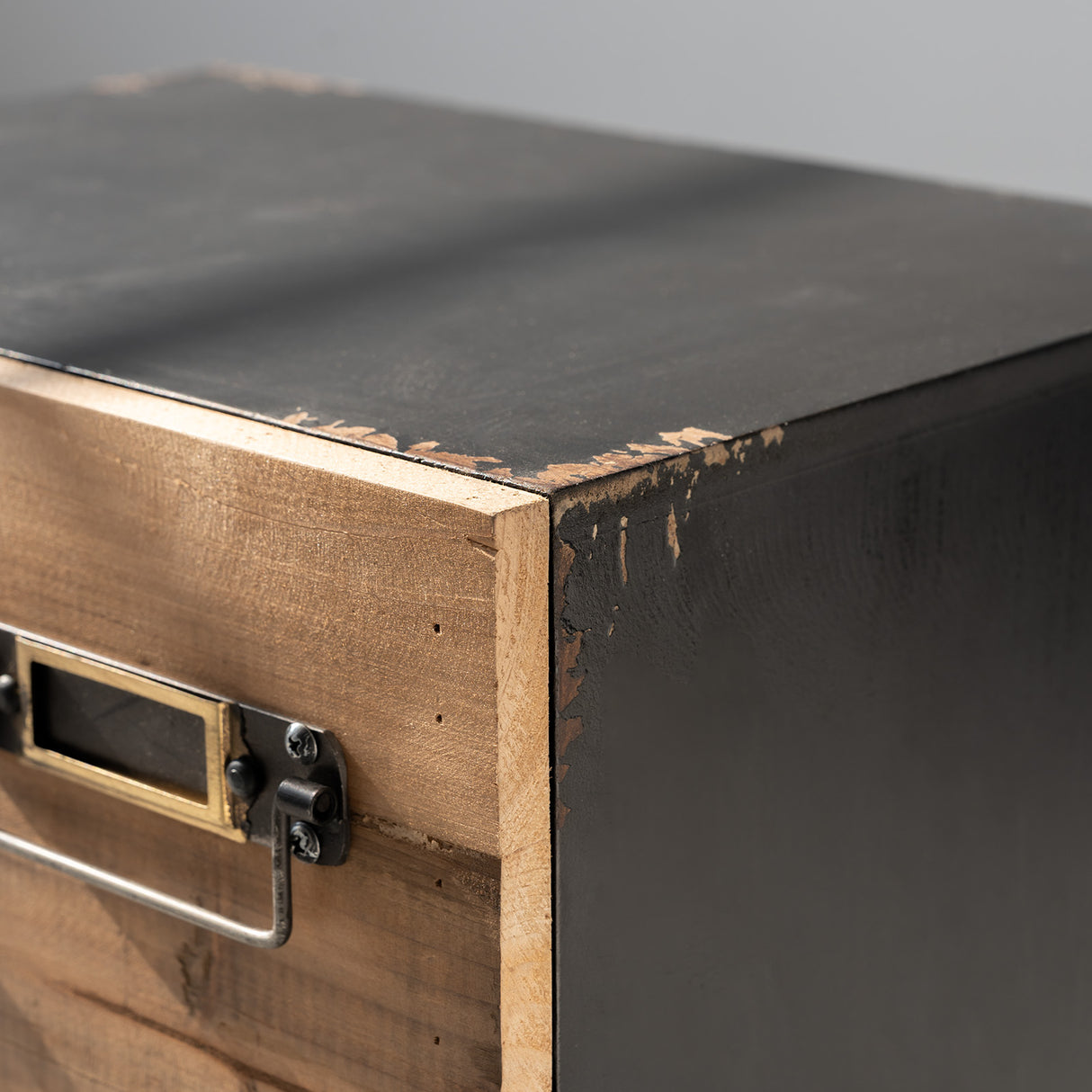 Vintage Wood Nightstand with Pristine Wood Drawers