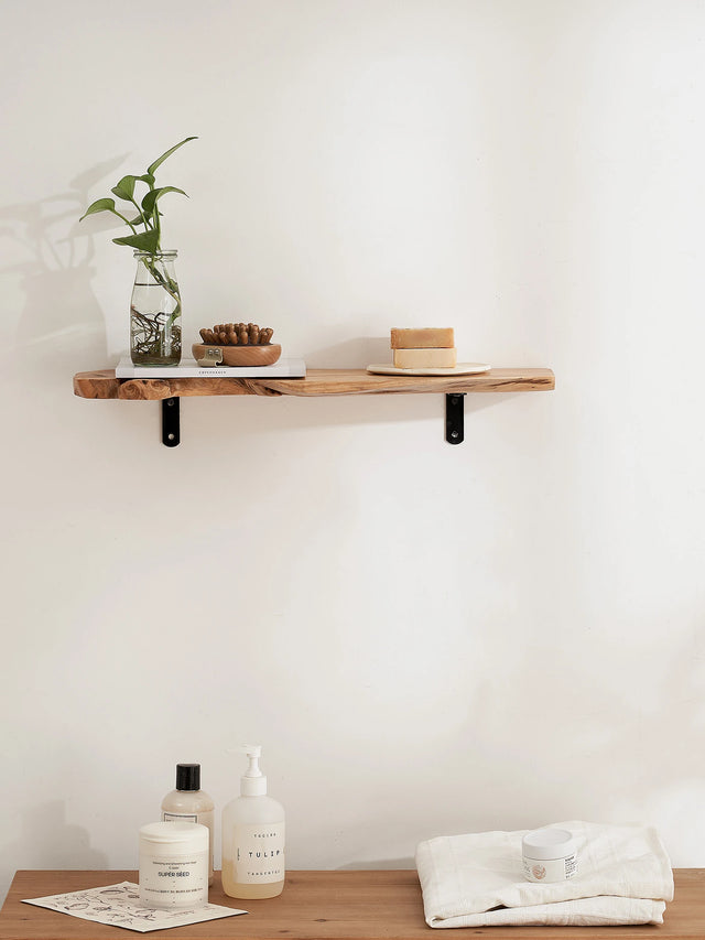 Live Edge Floating Wall Shelf