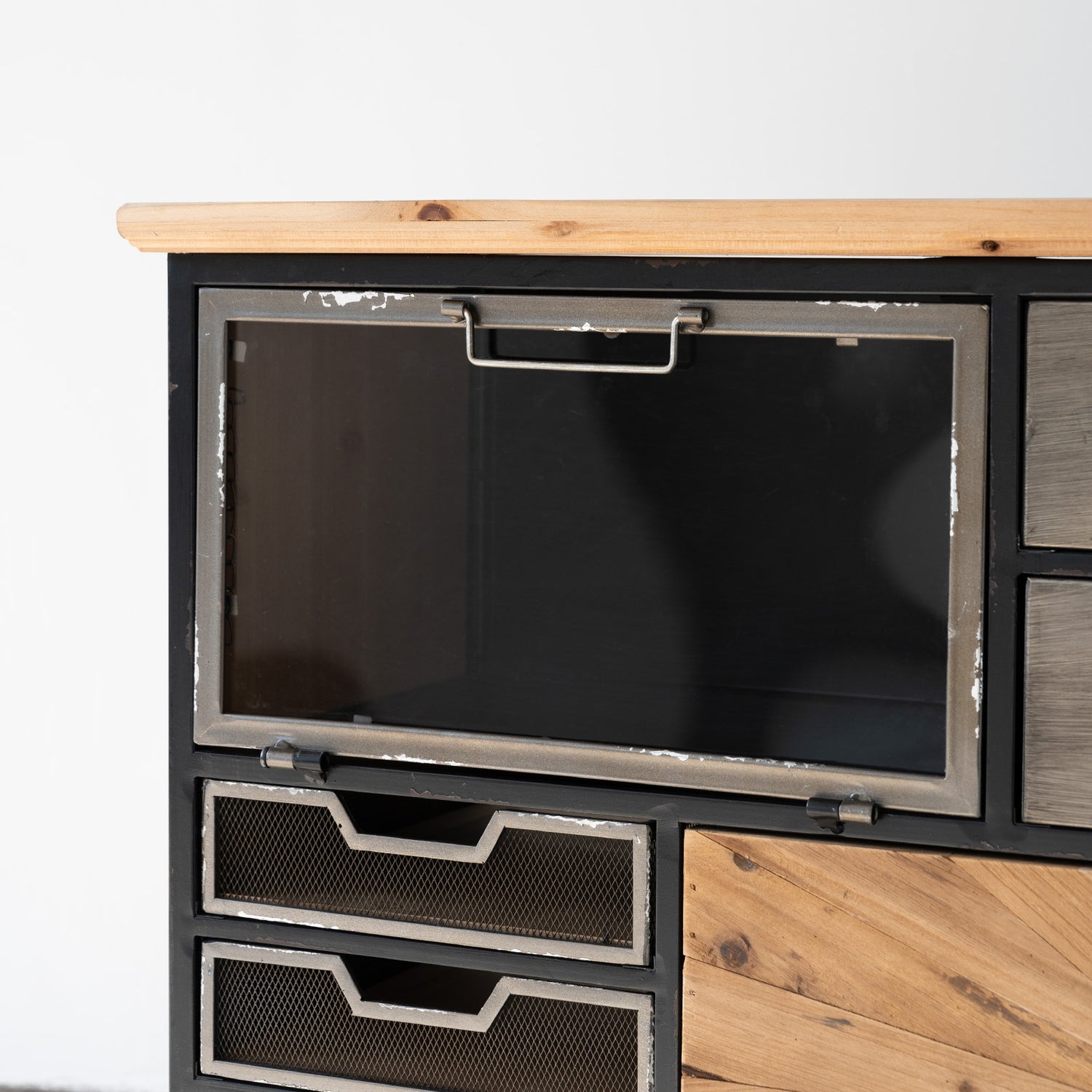 34"x33" Multi-Drawers Vintage Cabinet with Wheels