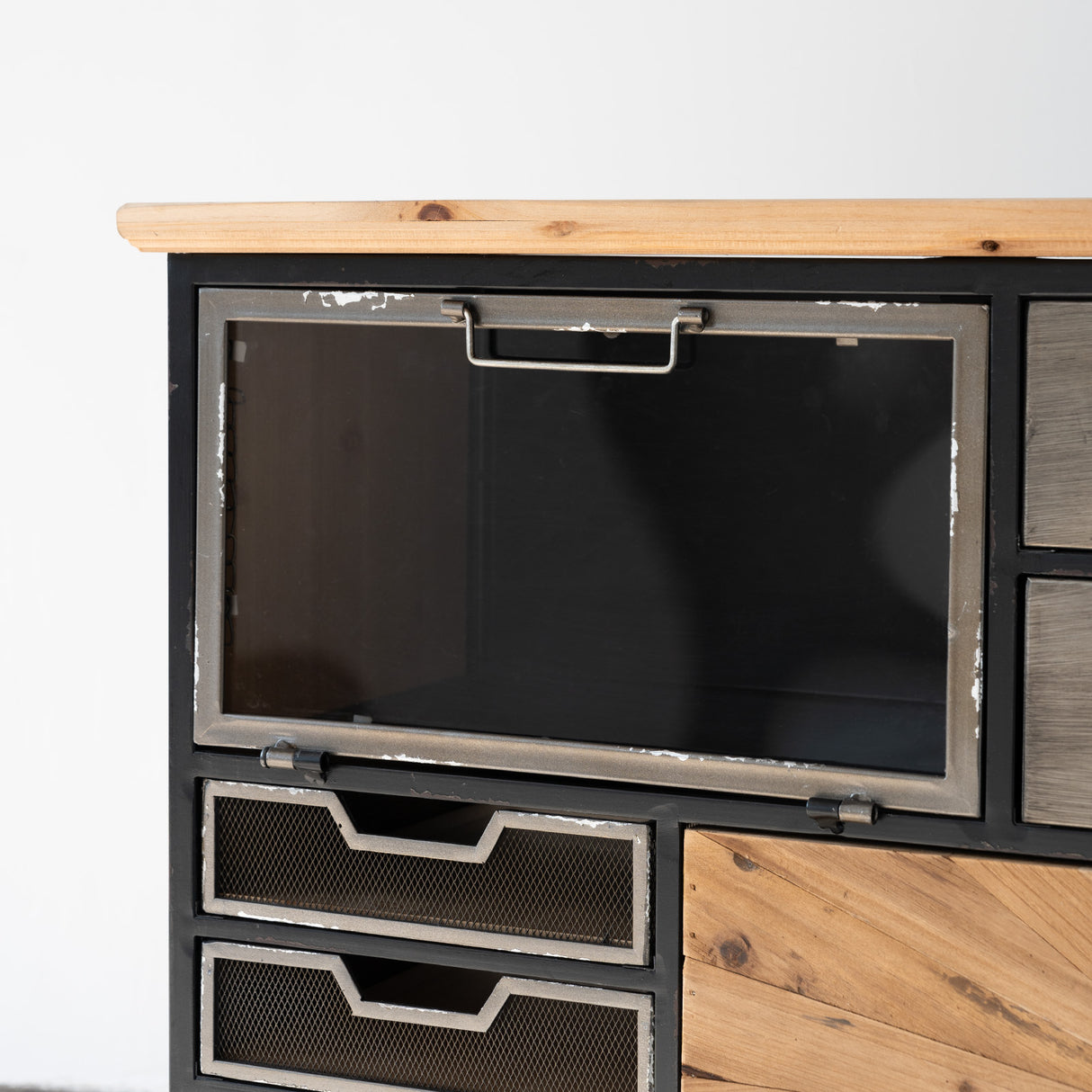 34"x33" Multi-Drawers Vintage Cabinet with Wheels