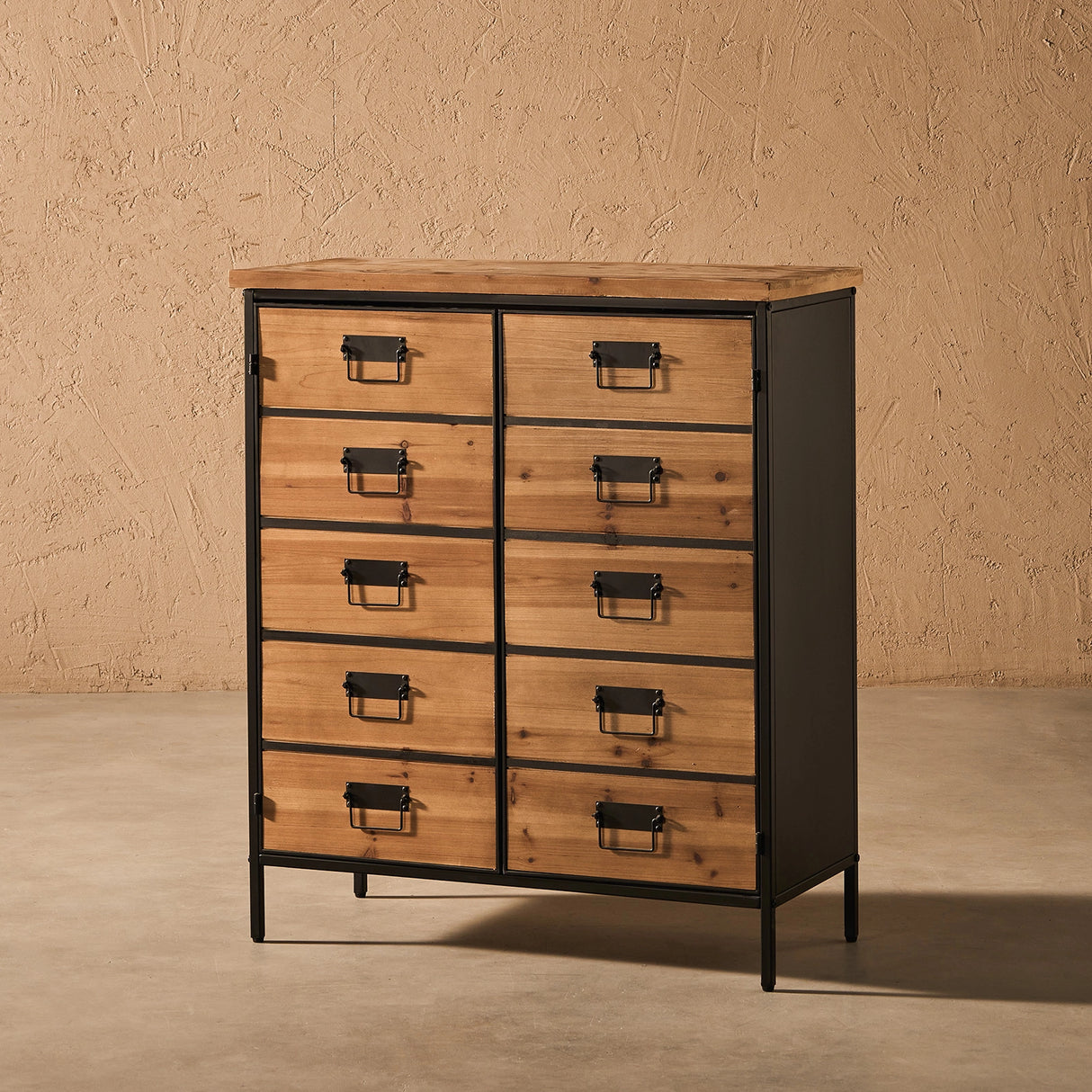 Rhylen Faux-Drawer Cabinet