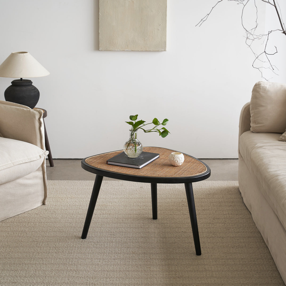 Irregular Shape Rattan Coffee Table