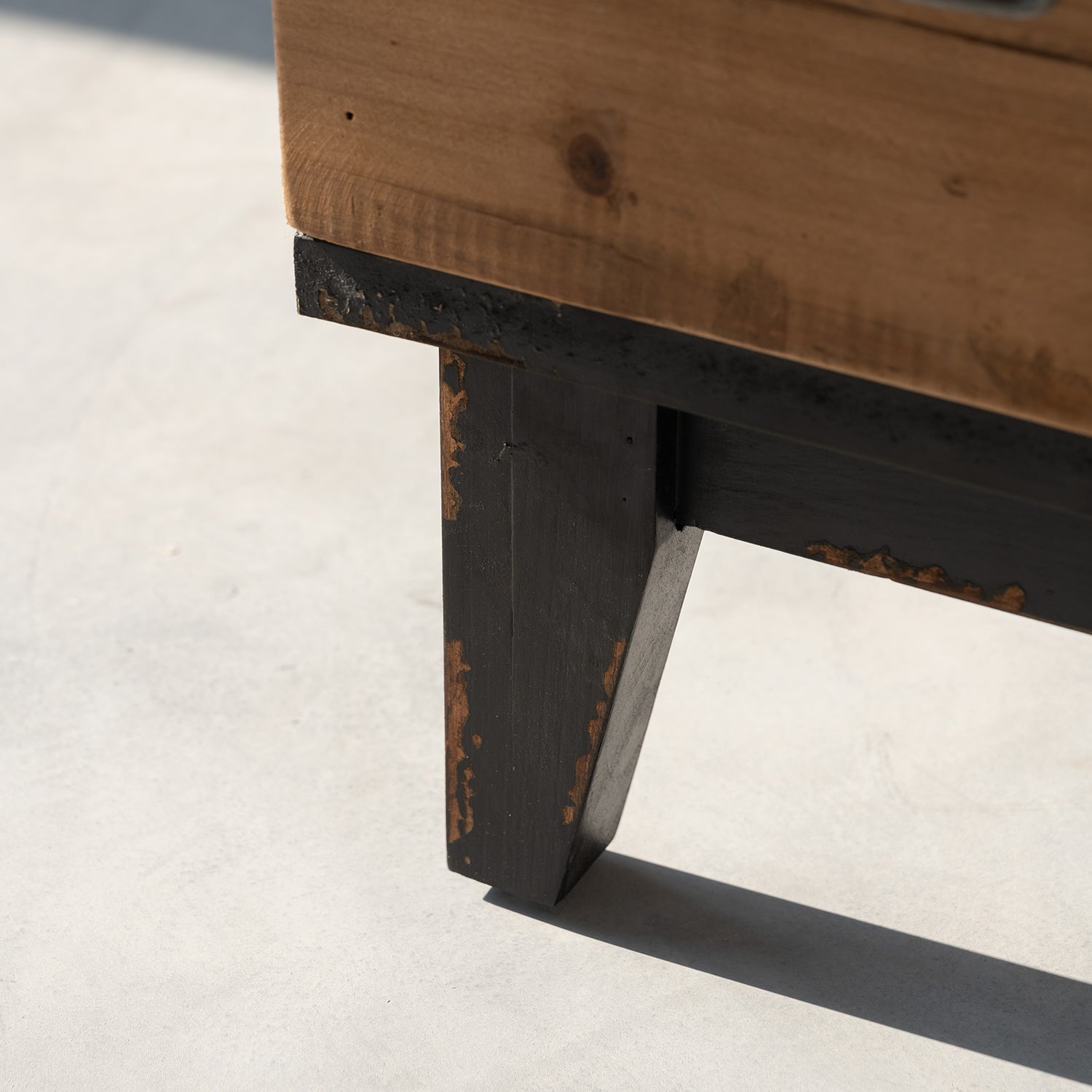 Vintage Wood Nightstand with Pristine Wood Drawers