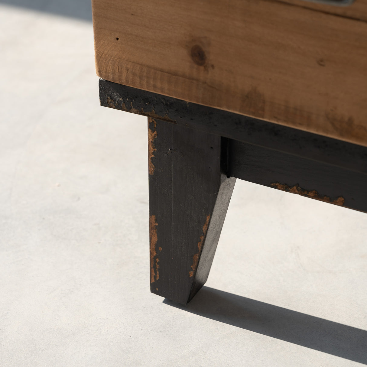 Vintage Wood Nightstand with Pristine Wood Drawers