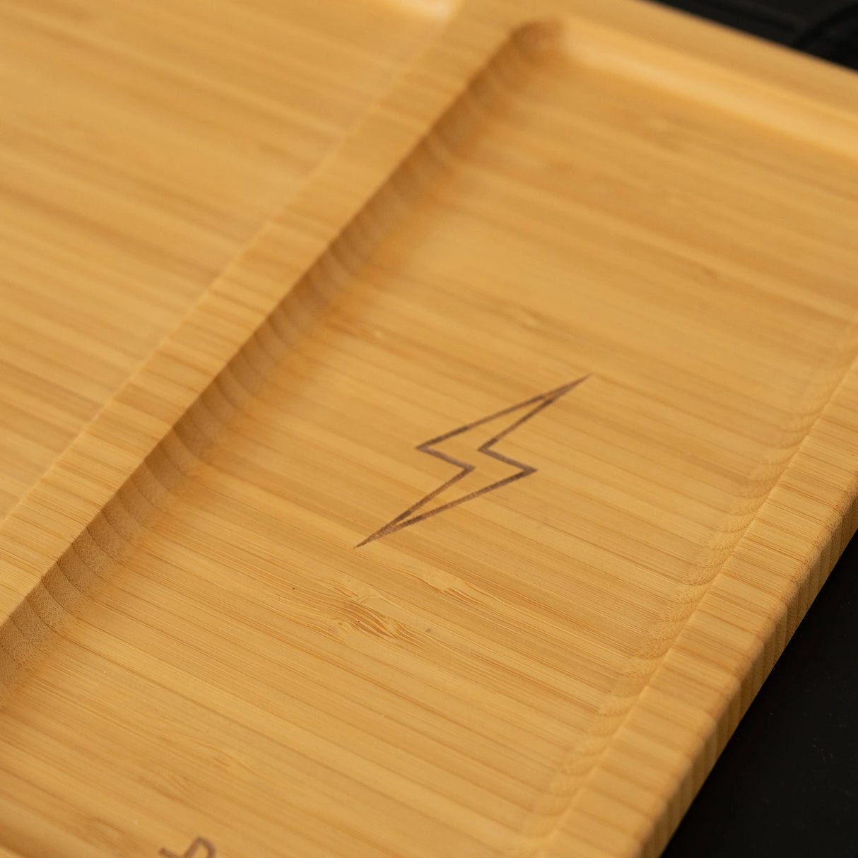 Bamboo Valet Tray with Wireless Charging