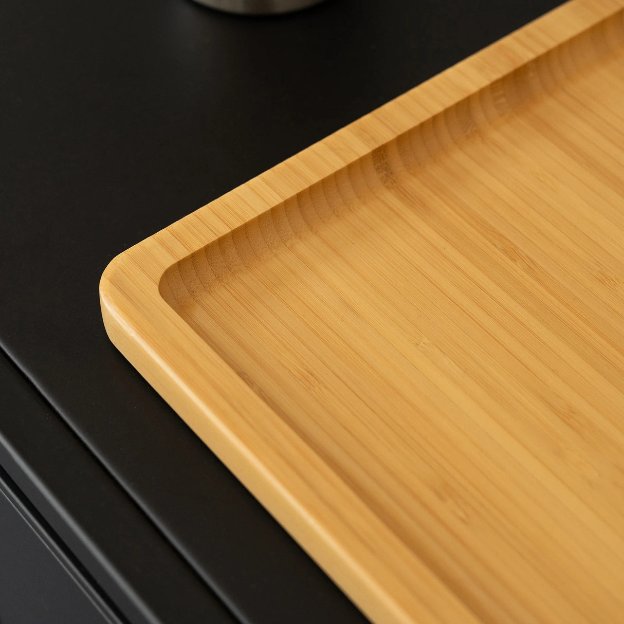 Bamboo Valet Tray with Wireless Charging