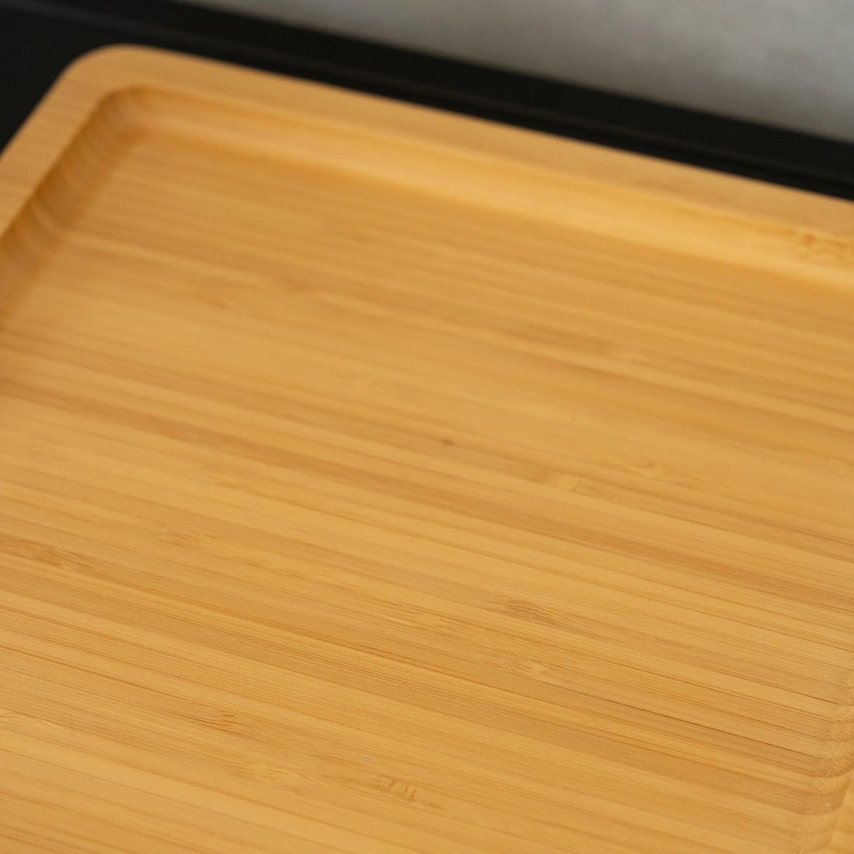 Bamboo Valet Tray with Wireless Charging