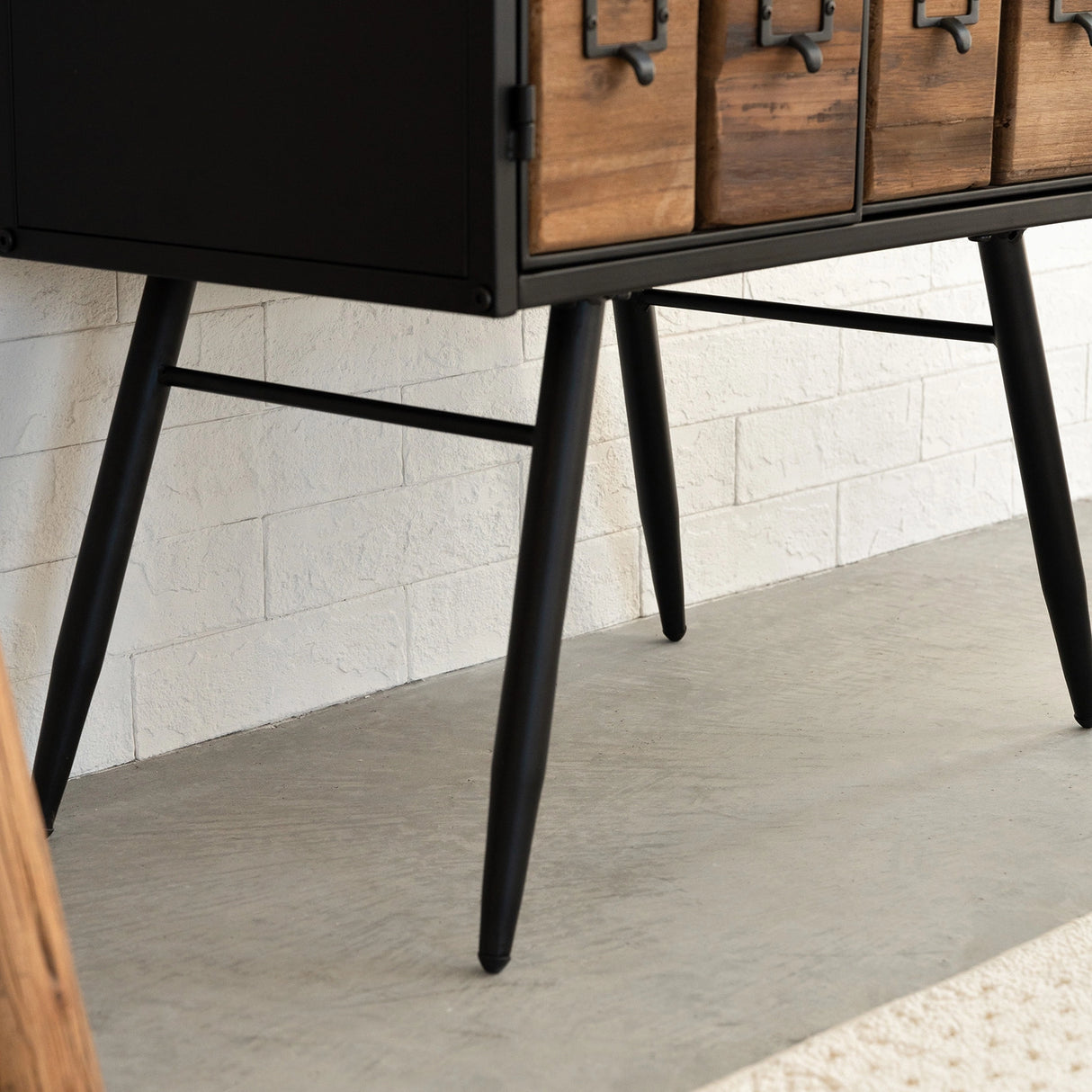 Apothecary 55" Tall Faux-Drawer Cabinet