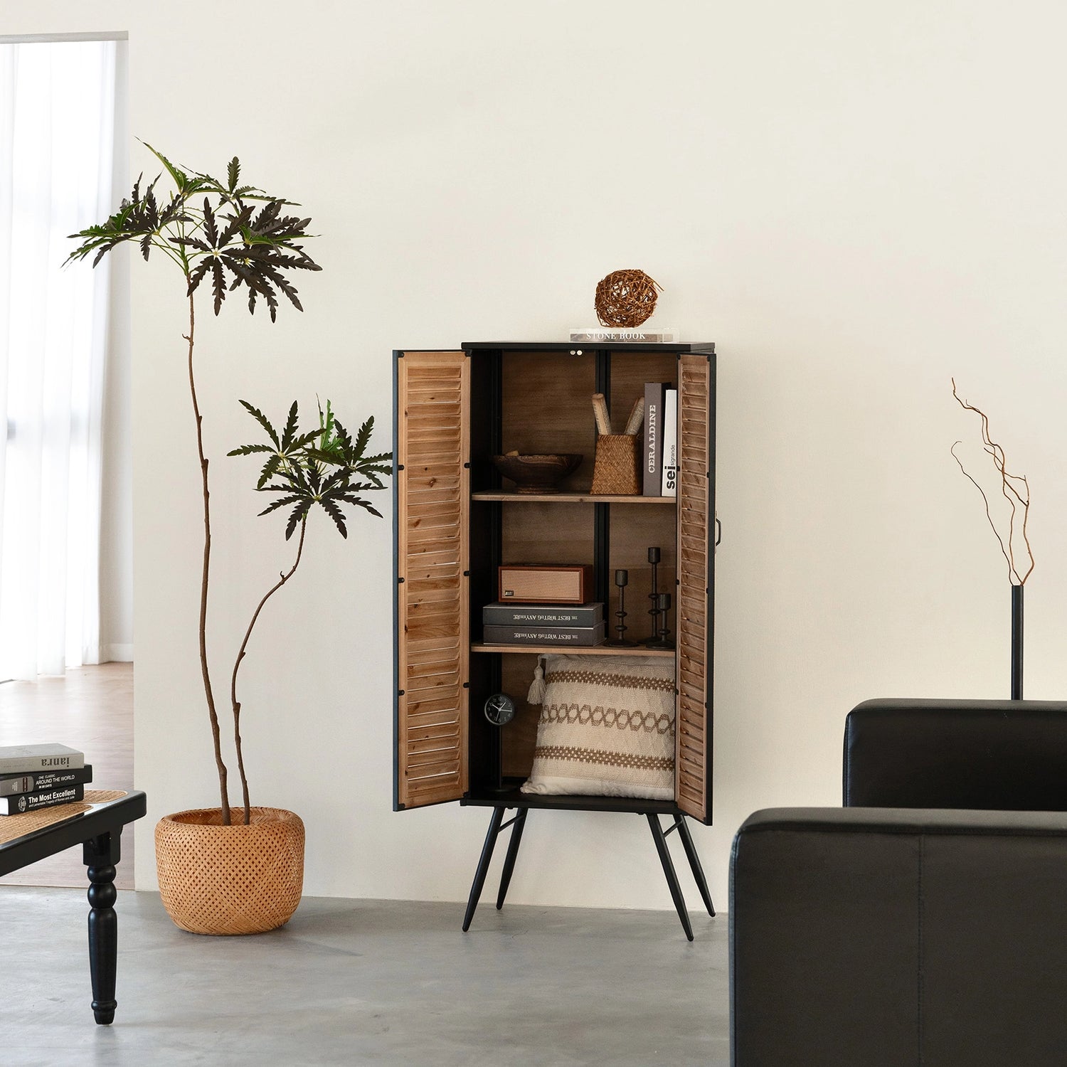 Velora 55" Tall Storage Cabinet