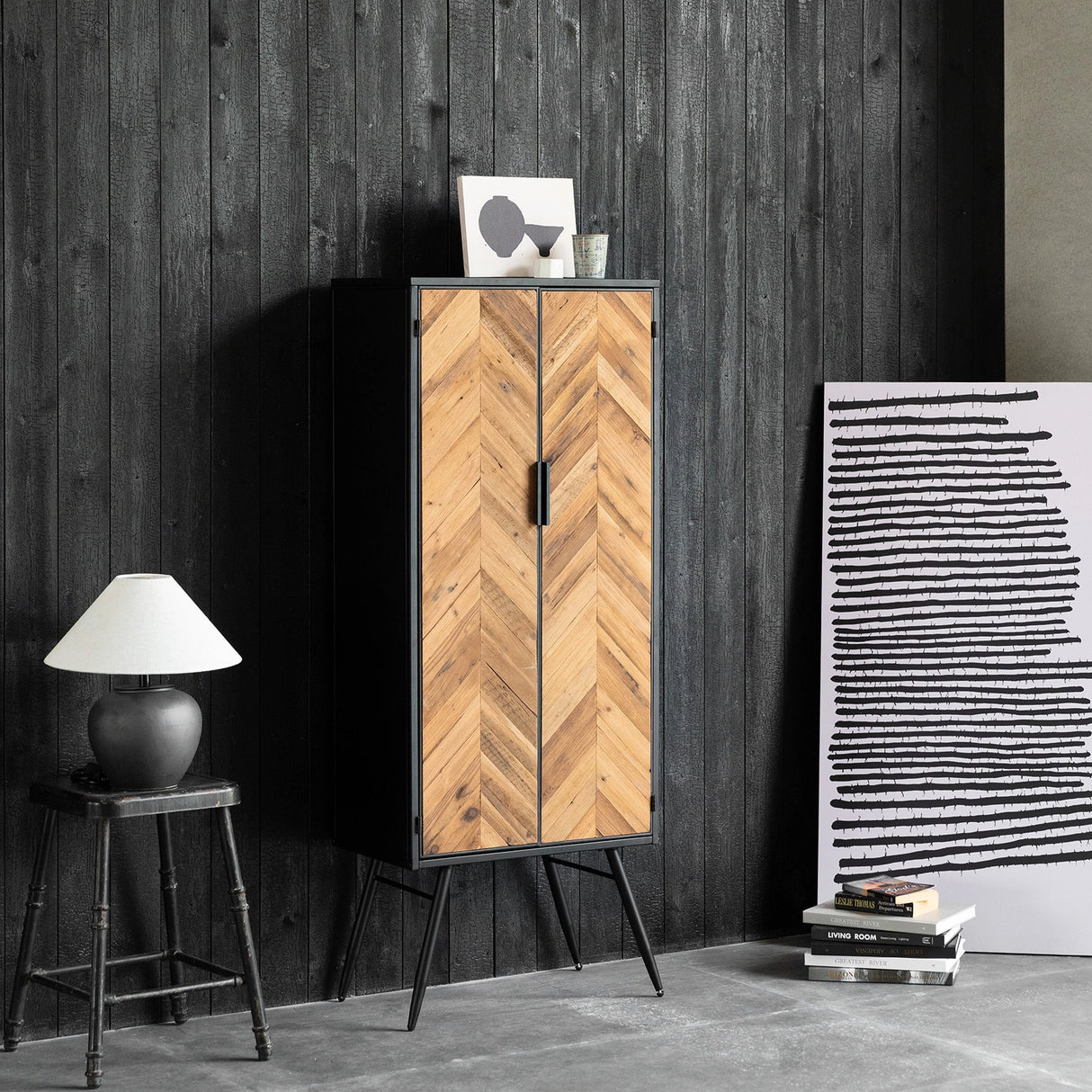 Acadia 55" Tall Accent Cabinet