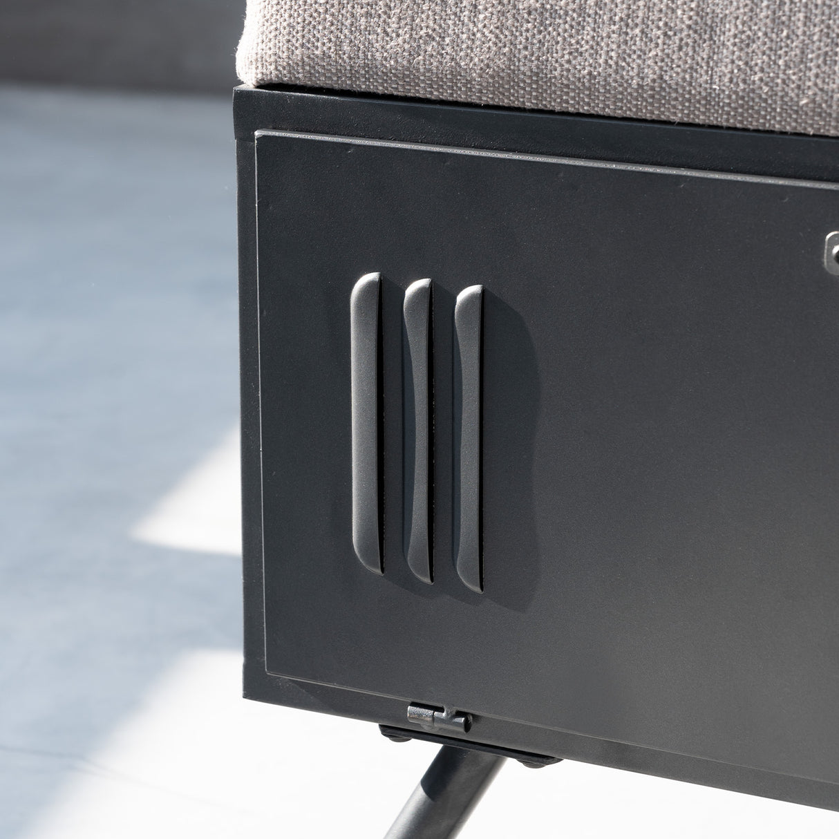 Cushioned Shoe Storage Bench