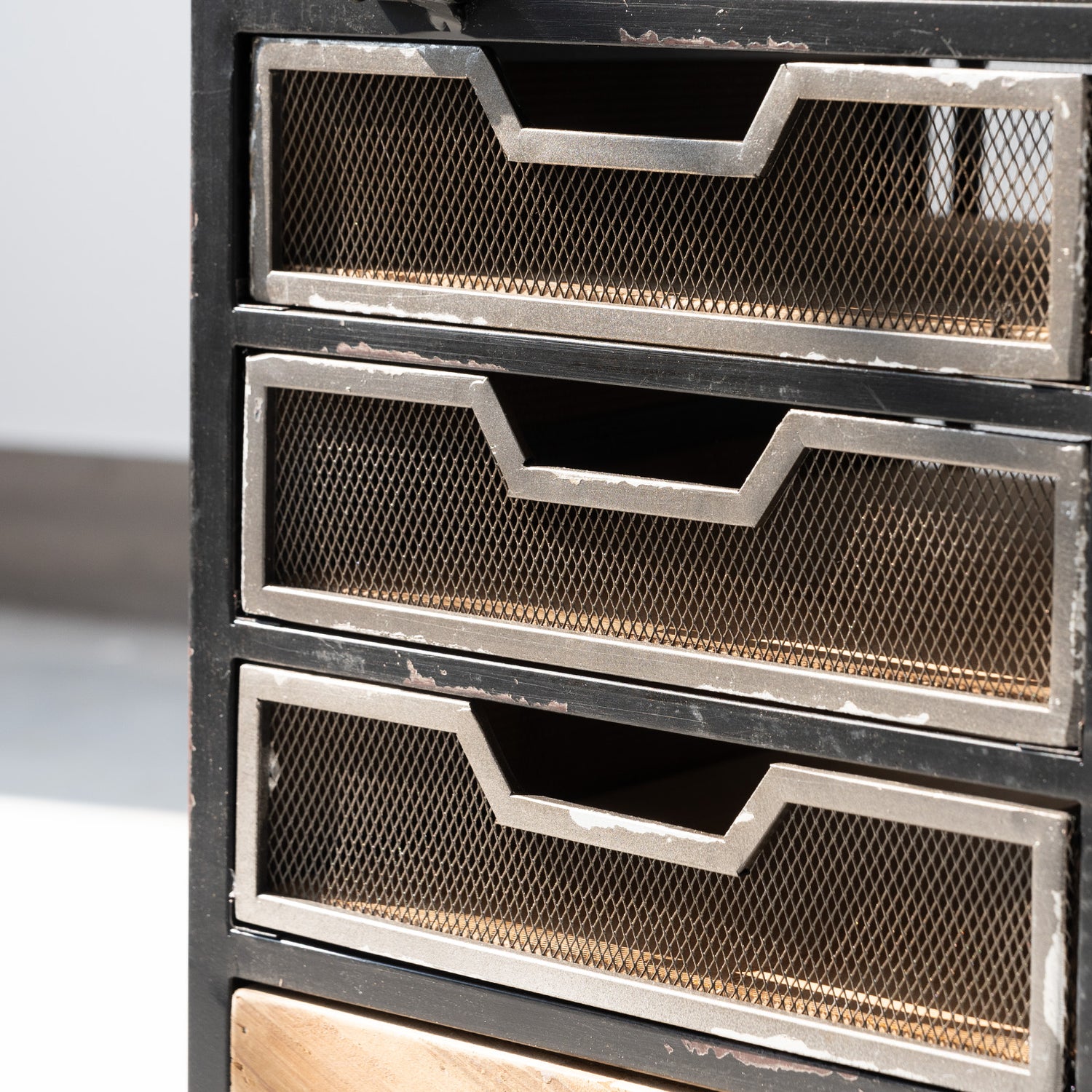 34"x33" Multi-Drawers Vintage Cabinet with Wheels