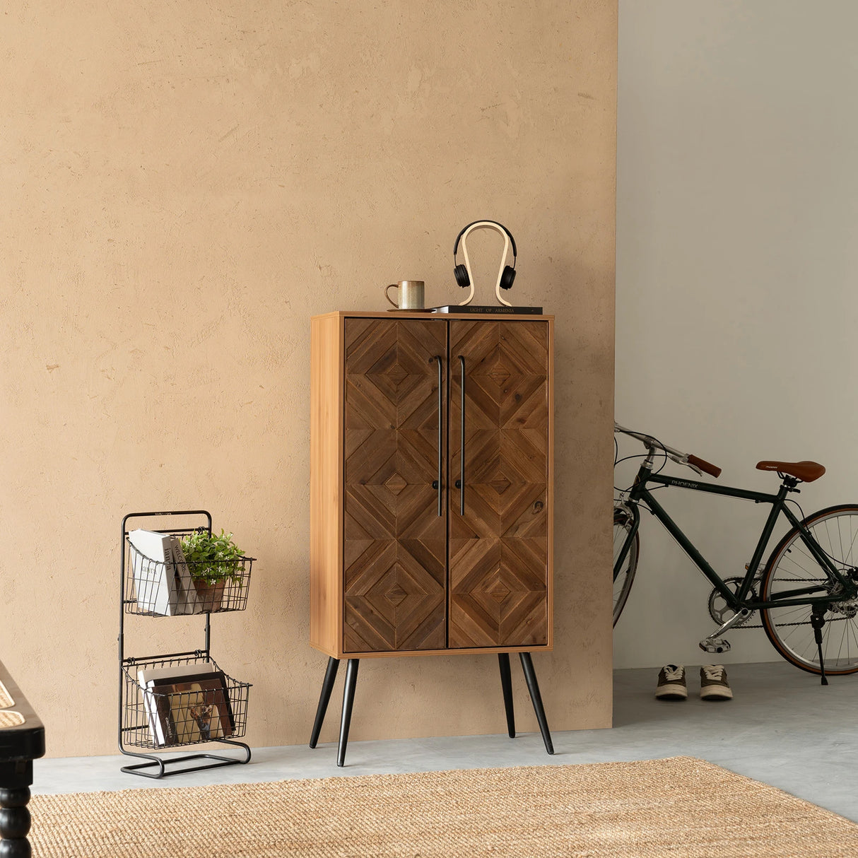 Acadia 50" Tall Accent Storage Cabinet