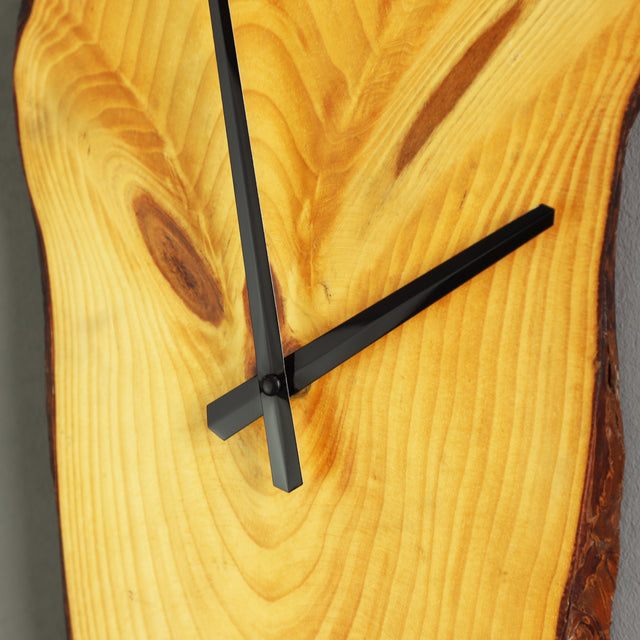 Natural Fir Wood Stem Clock