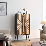 50” Tall Accent Cabinet with Reclaimed Wood Doors