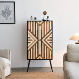 50” Tall Accent Cabinet with Reclaimed Wood Doors