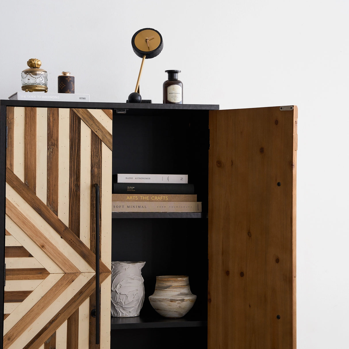 50” Tall Accent Cabinet with Reclaimed Wood Doors