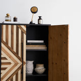 50” Tall Accent Cabinet with Reclaimed Wood Doors