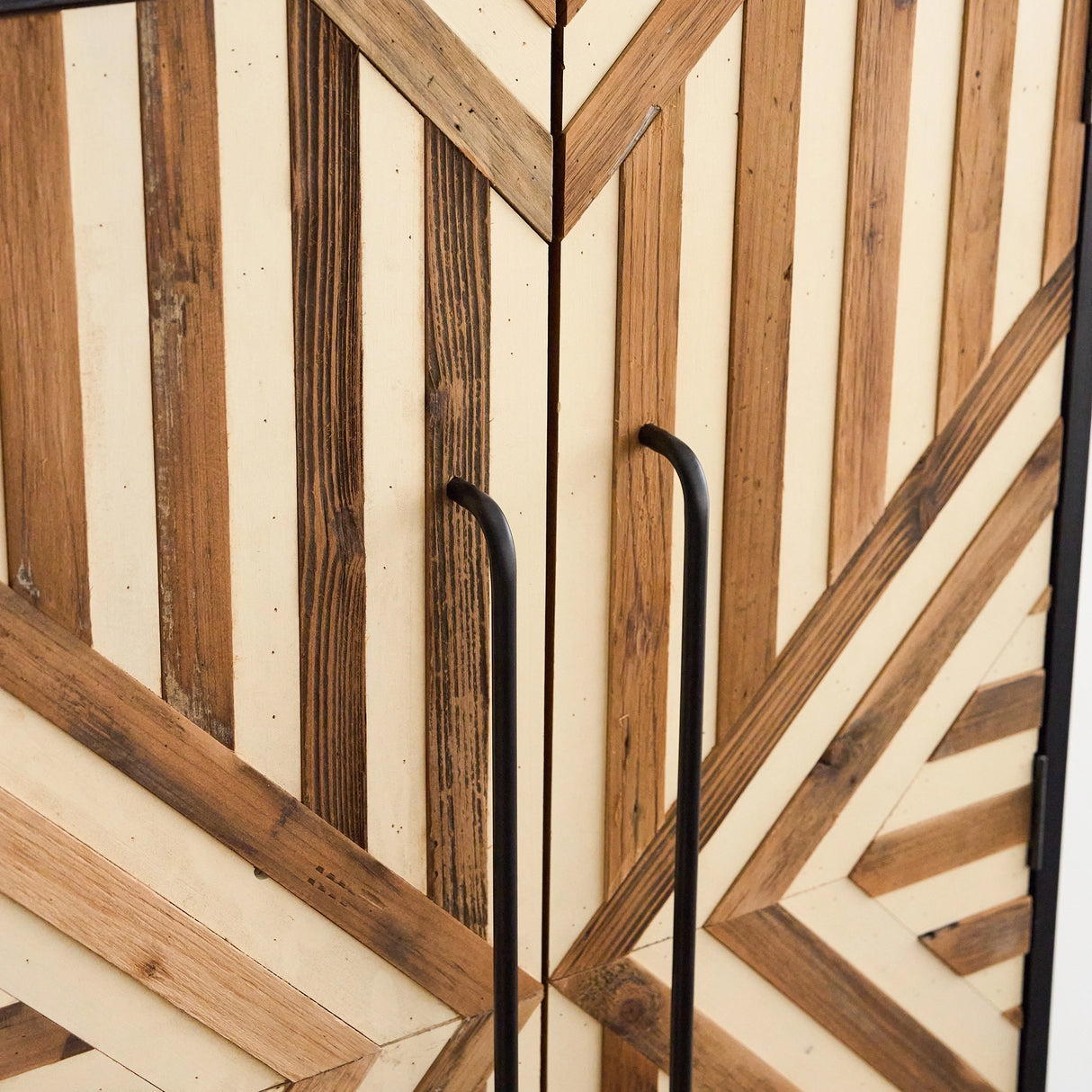 50” Tall Accent Cabinet with Reclaimed Wood Doors
