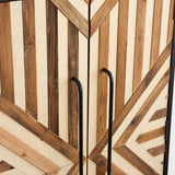 50” Tall Accent Cabinet with Reclaimed Wood Doors