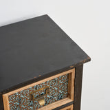 35” * 33” Vintage Distressed Metal Mesh Cabinets
