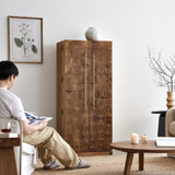 Bar Cabinet with Reclaimed Wood Doors