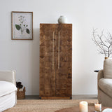 Bar Cabinet with Reclaimed Wood Doors