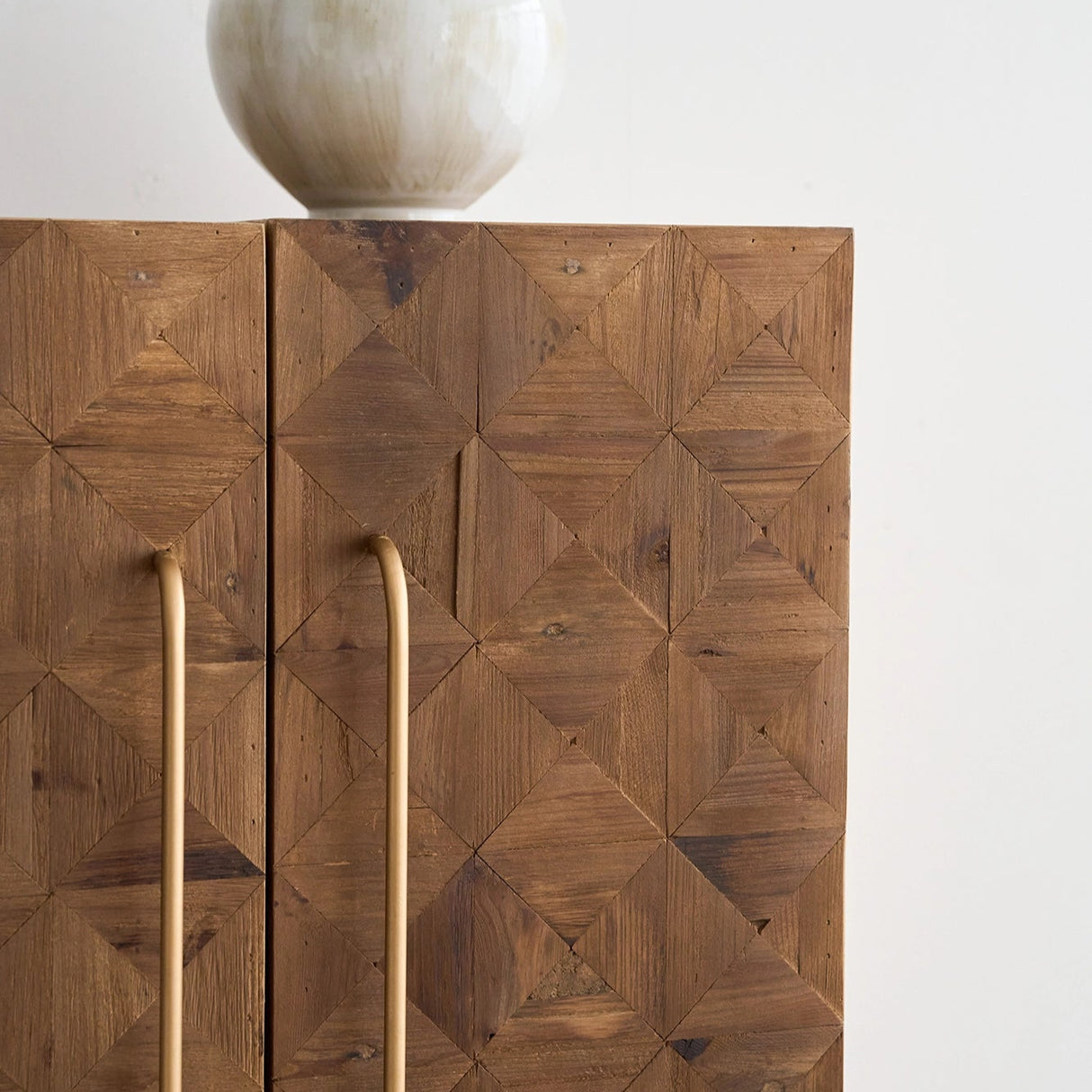 Bar Cabinet with Reclaimed Wood Doors