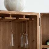 Bar Cabinet with Reclaimed Wood Doors