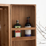 Bar Cabinet with Reclaimed Wood Doors