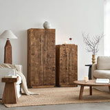 Bar Cabinet with Reclaimed Wood Doors
