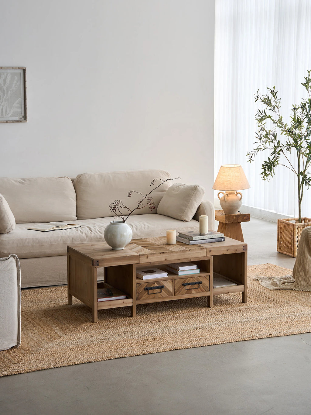 Acadia Reclaimed Wood Coffee Table