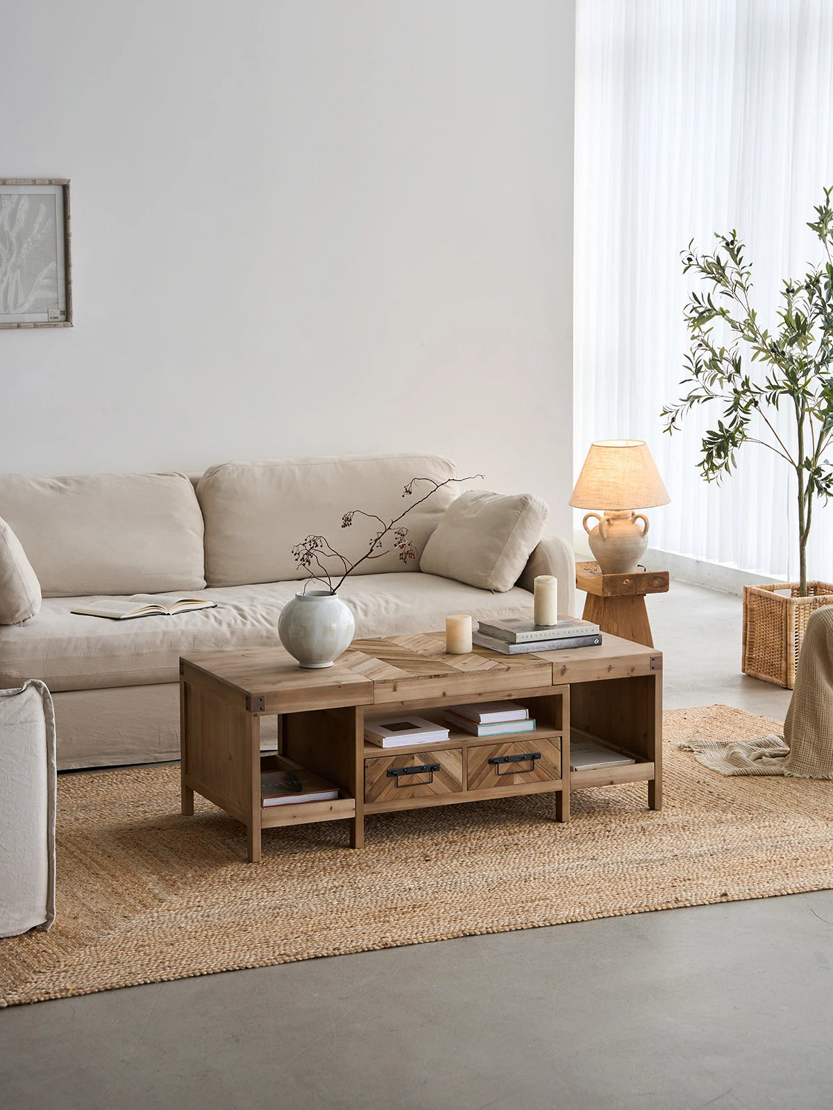Acadia Reclaimed Wood Coffee Table