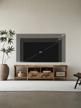 Acadia Fully-Assembled TV Stand for Up to 80" TV