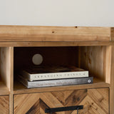 Reclaimed Wood TV Stand for TV Up to 80”