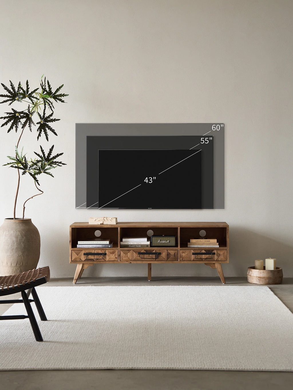 Acadia TV Stand for TV Up to 60″