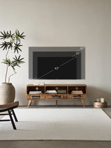 Reclaimed Wood TV Stand for TV Up to 60"