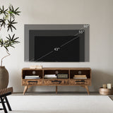 Reclaimed Wood TV Stand for TV Up to 60”
