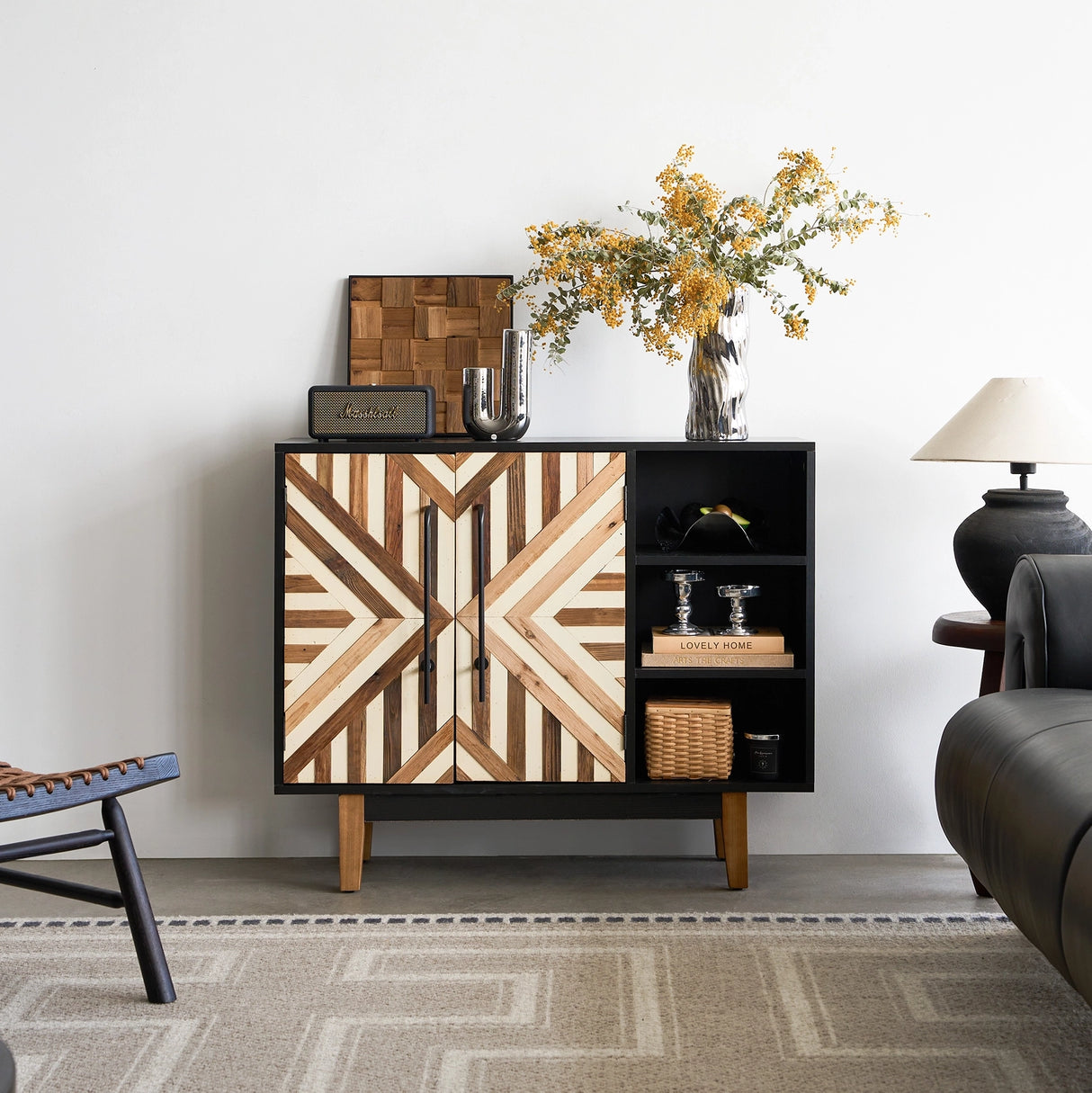 37” * 31” Reclaimed Wood Sideboard
