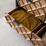 41” * 37” Wood Parquet Chest